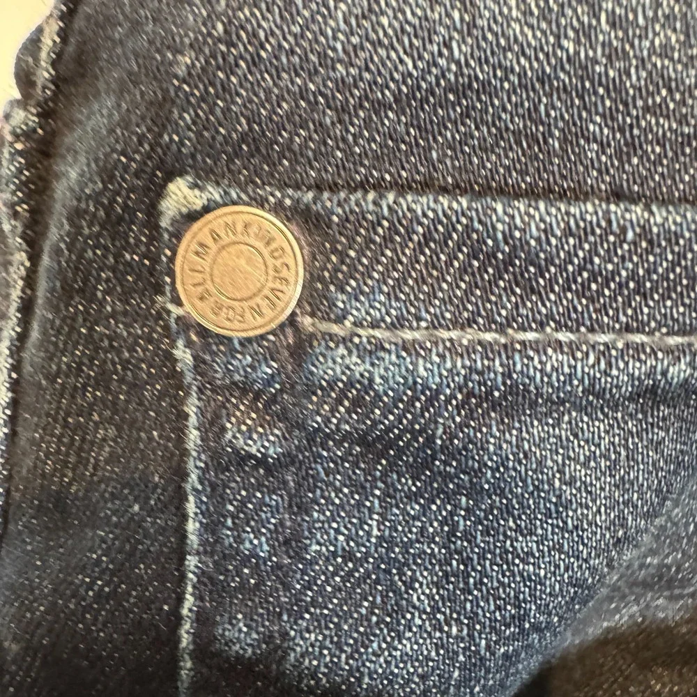7 For All Mankind The Straight Jeans Mens 38x32 Stretch Dark Wash Denim Size‎ 38